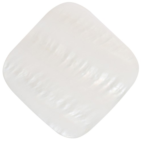 Cabochons losange en nacre 22x22 mm Naturel x2