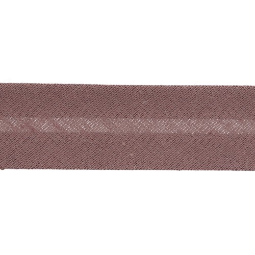 Biais en polycoton 20 mm Beige Foncé x 1m