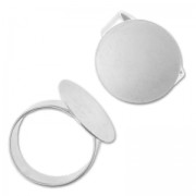 Bague ajustable sous le plateau 18 mm argenté x1|raw }}