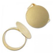 Bague ajustable sous le plateau 18 mm doré à l'or fin x1|raw }}