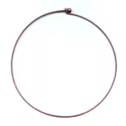 Tour de cou 1.6 mm avec fermoir boule dévissable - Cuivré antique x12cm