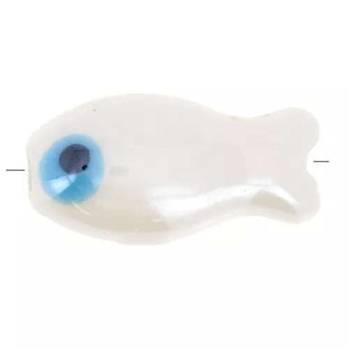 88 Perles En Porcelaine Forme Poisson - 11 Couleurs Bicolores, 19x10x8mm - Pour Fabrication De Bijoux DIY, Thème Océan