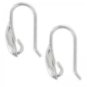Crochets d'oreilles - Fabrication européenne - 19 mm en Argent 925 x2