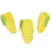 Perle maïs en verre 17x8.5 mm - Jaune x1
