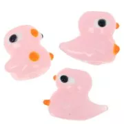 Perle canard en verre 15x17 mm - Rose x1