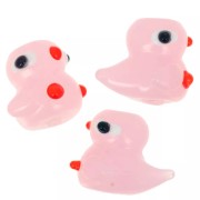 Perle canard en verre 19.5x16 mm - Rose x1