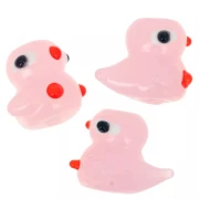 Perle canard en verre 19.5x16 mm - Rose x1
