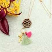 Pompon imitation coton 27-30 mm Light Sapphire x1