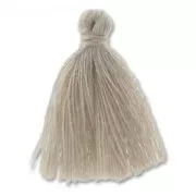 Pompon imitation coton 27-30 mm Beige x1