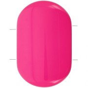 Perle rectangle arrondi 2 trous 27x17 mm en Résine opaque - Rose foncé x1|raw }}