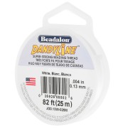 Fil nylon tressé Dandyline 0.13 mm - Blanc x25m|raw }}