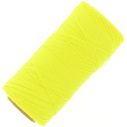 Bobine de fil ciré Linhasita pour micro macramé 0.35 mm - Fluo Yellow (326) x448m|raw }}