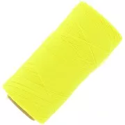 Bobine de fil ciré Linhasita pour micro macramé 0.35 mm - Fluo Yellow (326) x448m