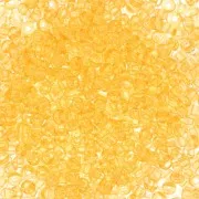 Perles rocailles Preciosa  11/0 2 mm - Solgel - Yellow 2 Dyed crystal x20g