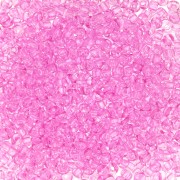 Perles rocailles Preciosa  11/0 2 mm - Solgel - Pink 2 Dyed crystal x20g