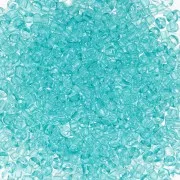 Perles rocailles Preciosa  11/0 2 mm - Solgel - Blue Green 2 Dyed crystal x20g