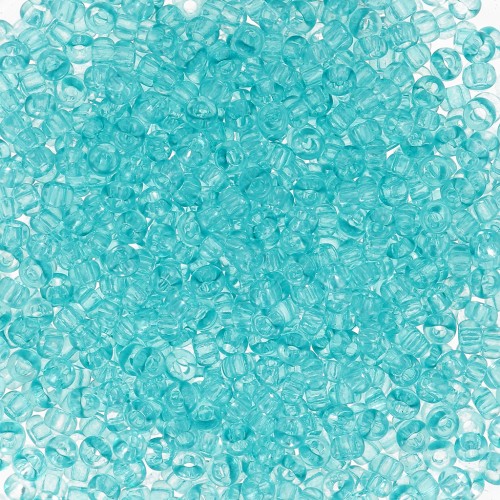Perles rocailles Preciosa  11/0 2 mm - Solgel - Blue Green 2 Dyed crystal x20g
