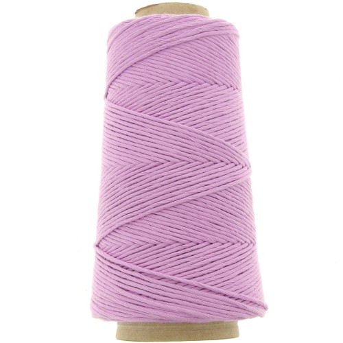 Bobine de cordon coton macramé Organic Cotton Détox XL peigné - Lilas x200 m