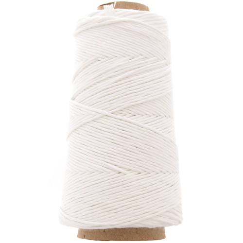 Bobine de cordon coton macramé Organic Cotton Détox XL peigné - Blanc x200 m