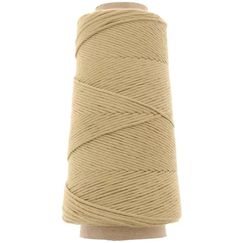 Bobine de cordon coton macramé Organic Cotton Détox XL peigné - Camel x200 m