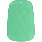 Pendentif trapèze en résine translucide - 40x27 mm - Marbré Vert Turquoise x1|raw }}