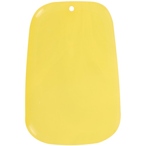Pendentif trapèze en résine translucide - 40x27 mm - Marbré Jaune citron x1