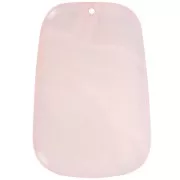 Pendentif trapèze en résine translucide - 40x27 mm - Marbré Rose chair x1