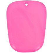 Pendentif trapèze en résine translucide - 28x22 mm - Marbré Rose magenta x1