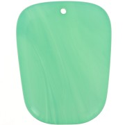 Pendentif trapèze en résine translucide - 28x22 mm - Marbré Vert turquoise x1|raw }}