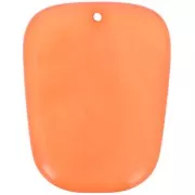 Pendentif trapèze en résine translucide - 28x22 mm - Marbré Corail x1