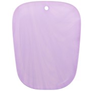 Pendentif trapèze en résine translucide - 28x22 mm - Marbré Glycine x1