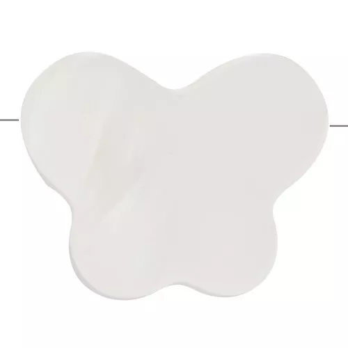 Perle papillon en nacre 8x10 mm - Naturel x1