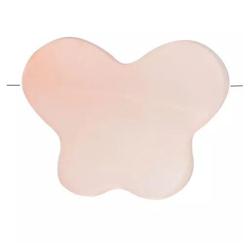Perle papillon en nacre teintée 8x10 mm - Peach x1