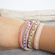 Facettes 4 mm Milky Pink AB x50