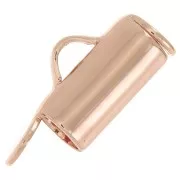 Embout pour tissage de perles rocailles & Delica Miyuki 8 mm - Doré rose x10