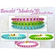 Perles en verre Samos® par Puca® 7x5 mm - La Divine Translucent Peach Mat x10g