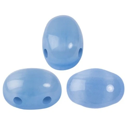 Perles en verre Samos® par Puca® 7x5 mm - Blue Opal x10g
