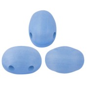 Perles en verre Samos® par Puca® 7x5 mm - Blue Opal Mat x10g