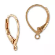 Dormeuses 16 mm - Doré rose x2