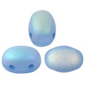 Perles en verre Samos® par Puca® 7x5 mm - Blue Opal Mat AB x10g|raw }}