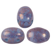 Perles en verre Samos® par Puca® 7x5 mm - Blue Opal Bronze x10g