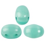 Perles en verre Samos® par Puca® 7x5 mm - Blue Green Opal x10g|raw }}