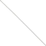 Chaîne maille Paloma 0.7 mm Placage argent fin x1m