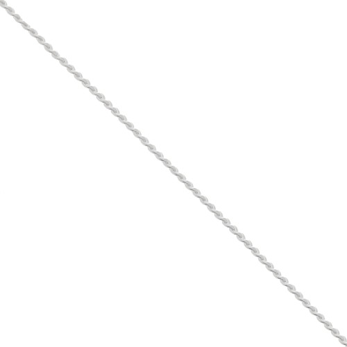 Chaîne maille Paloma 0.7 mm Placage argent fin x1m