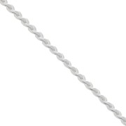 Chaîne maille Paloma 0.7 mm Placage argent fin x1m