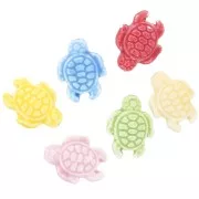 Perles tortues en céramique 19x15 mm - Multicolore x31cm
