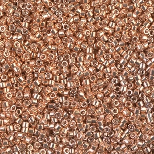 Miyuki Delica 11/0 DB0411 - Galvanized Apricot Gold x8g