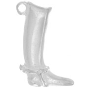 Pendentif botte d'équitation - 22x15 mm - Plaqué Argent x1|raw }}