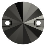 Cabochon - intercalaire - PureCrystal 3200 12 mm Jet Hematite x1|raw }}