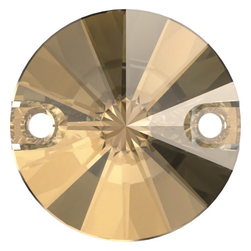 Cabochon - intercalaire - PureCrystal 3200 12 mm Crystal Golden Shadow x1